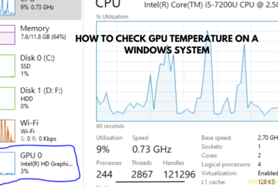 How to check GPU temperature on a Windows system